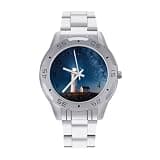 NTVOWPZO Three-Hand Analog Stainless Steel Watches for Men Easy Reader