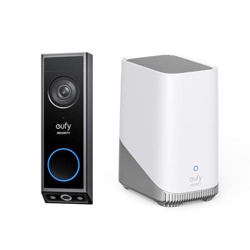 eufy Security Video Doorbell E340 (with HomeBase 3), 2K Full HD Dual Cameras&Head-to-Toe View,Wired/Battery Power,Delivery Guard,Color Night Vision,Two-Way Talk, Local Expandable Storage up to 16TB
