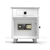 fireproof safe Bedside Cabinet Safe Perfect for Home Office Smart Fingerprint Password Safes Anti-Theft Hidden Double