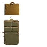 TABITORA Travel Clothes Organizer Hanging Compression Packing Cubes Hanging Travel Organizer Camp Organizer Hanging Travel Bag Travel Cases Carry On Closet (TeaBrown)