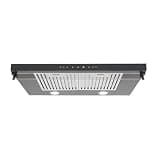 Under Cabinet Range Hood 30 Inch, 900CFM Dual Motor Kitchen Hood, Black