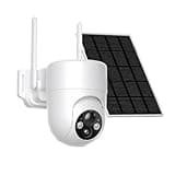 ELYSOO Solar Camera Outdoor Wireless, 2K Color Night Vision, Security Cameras Wireless Outdoor with 360°View, Battery Powered, 2.4GHz WiFi, Instant Alerts, IP65