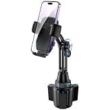 bokilino Cup Phone Mount for Car, [Upgraded Version] Universal Cup Phone Cradle Holder with Long and Adjustable Neck, Friendly Compatible with Cell Phone iPhone, Samsung, Google and All Smartphones