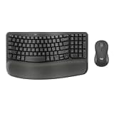 Logitech Wave Keys MK670 Combo, Wireless Ergonomic Keyboard with Signature M550 L Wireless Mouse, Comfortable Natural Typing, Bluetooth, Logi Bolt, for Multi-OS, Windows/Mac - Graphite