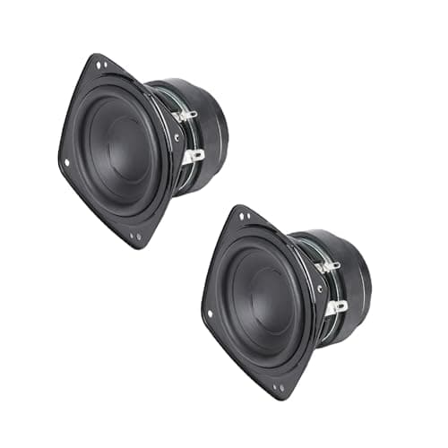Kaeltsyn 1Pair 3inch Full Ranges Music 81mm 4Ohm 25W Sound Amplifiers Loudspeaker