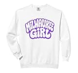 Retro Milwaukee Girl Cute Proud Home City Comfort Colors Adult Sweatshirt