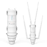 WAVLINK AC1200 Outdoor WiFi Range Extender, Weatherproof Dual Band Outdoor Access Point with POE, High Power Long Range WiFi Extender Signal Booster, 4x7dBi Antennas, AP/Router/Repeater Mode