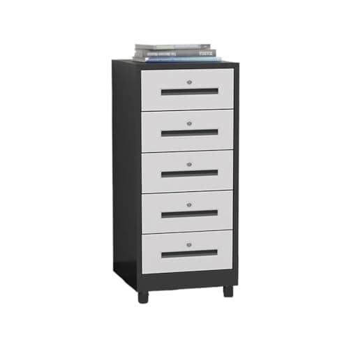 ZGLINMZ 5-Tier Metal File Cabinet - 1.2mm Thick Steel Storage for A4 & Legal Documents - Large Capacity Home Office nizer for Efficient Document Management & Living Room Use