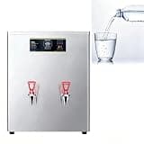 Multi Safety Protection Step Heating Water Boiler, 35L High Output Commercial Water Heater, 85L/H Continuous Water Output, Smart Digital Control with Auto Water Refill, Office Pantry(Silver,2)