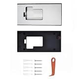 Anti Theft Video Doorbell Mount, 1 Pack No Drill Adhesive Bracket, Secure Corner Holder for Apartments Houses and Renters, Adjustable Angle Wedge Kit for Battery Doorbell Plus Pro