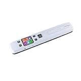 Portable Scanner, Mini Document and Image Scanner, 1050DPI, A4 Size, JPG/PDF Format, High Speed ​​LCD Screen for Business Receipt Photos, Increase Efficiency(White with WiFi)
