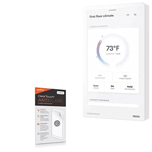 BoxWave Screen Protector Compatible with Crestron TSW-570PR (5 in) - ClearTouch Anti-Glare (2-Pack), Anti-Fingerprint Matte Film Skin