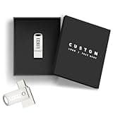 Kacenray Personalized Dual USB Flash Drive, Custom USB Flash Drive with Logo Bulk for Wedding Photographers, Creative Agencies, Client Handovers, with Optional Custom Packaging (50,32 GB)