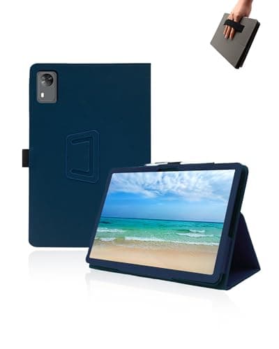 Case for Philips T7310 Tablet 11 inch Android Tablets,UYRUREL Leather Slim Folding Stand Cover with Hand Strap Magnet for Men Women Full Protection,Blue.