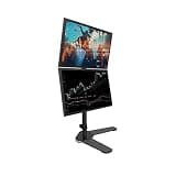SDdPulse Monitor Arms Dual LCD Monitor Desk Mount Stand 17"-27" Monitor Mount Stand Up and Down Dual Screen Monitor Mount Arm with 75/ 100mm VESA Hold Up to 22 Lbs Monitor Accesso