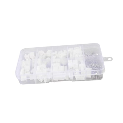 QUMIIRITY 150pcs Jst- Connectors Pin Assortment Kit Male Female Wire Connectors Jst Terminal PCB Header Pins