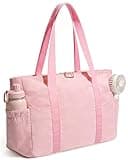 YANLIFY Tote Bag for Women, 26L Capacity Travel Purses Work Bag, Small Zipper Tote Bag for Travel Nurse Gym Teacher, Lightweight Nylon Shoulder Handbag with Hidden Yoga Mat Strap