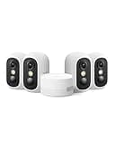 eufy Security eufyCam C35 4-Cam Kit, Wireless Indoor/Outdoor Camera, Magnetic Mount, Color Night Vision, Local Storage, No Monthly Fee, Built-in 8GB, IP67, Facial Recognition, Solar Panel Compatible