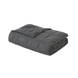 CODUM Weighted Blanket for Kids 40"x60" 5 lbs Cooling Blanket for Sleepers, Soft Material Blanket with Premium Glass Beads for All-Season, Grey
