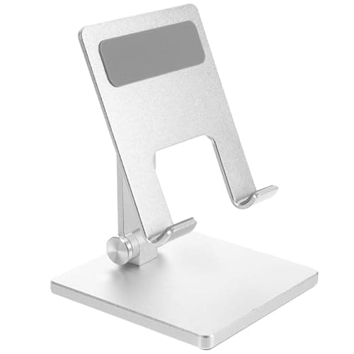 Healvian Adjustable Aluminum Alloy Tablet Stand and Holder for Home and Office Desk Foldable Multi-Angle Tablet Bracket Compatible with Ipad