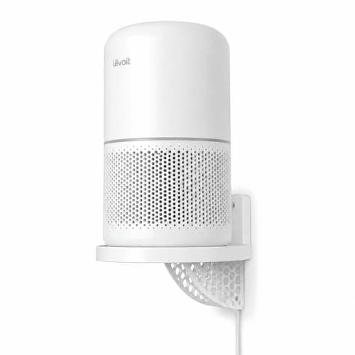 LEVOIT Wall Mount Bracket Compatible with LEVOIT 200 & 300 Series Air Purifiers, Space Saving Holder, Secure Wall Shelf Mount for Home, Bedroom, Office, White