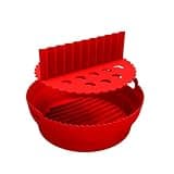L73A 2025-Air Fryer Silicone Liners 8.5Inch, For 5 To Qt Reusable With Divider Foldable Air Pot Non-Stick