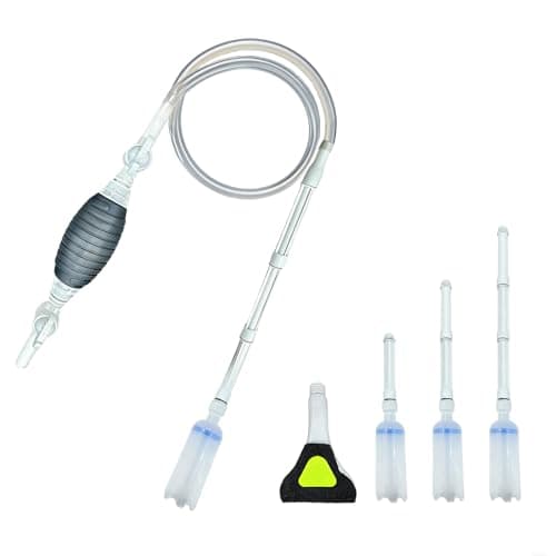Promising Aquarium Siphon & Gravel Vacuum Cleaner, Fish Tank Water Changer Pump, Manual Aquarium Cleaner for Gravel & Sand