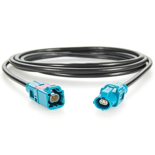 FireEarthLing 10Gbps H-MTD Automotive Ethernet Extension Cable, Rosenberger E6S10A-1CAZ5-Z to E6K10A-1CAZ5-Z, H-MTD Z Code Male to Female, 100/1000BASE-T1 Cable Harness for in-Vehicle Networks (0.5m)