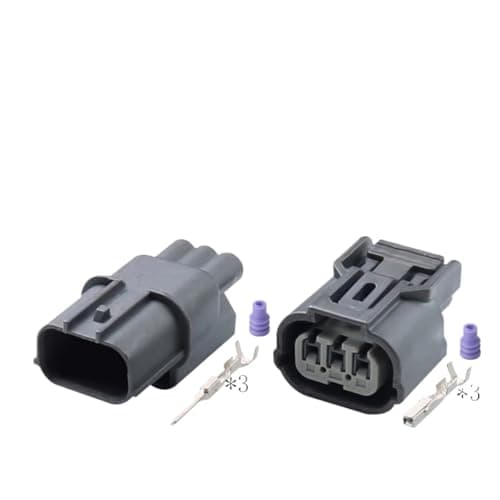 CHAOF 3 Pin 6189-0968 6918-1833 Car Headlight Ignition Coil Connector Crank k24 Plug(3p Male Female,50 Sets)