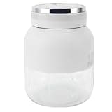 GLOGLOW Juicer USB Rechargeable Mini Juicer Blender Electric Mini Portable with 1500mAh Battery Safe Lock Auto Stop for Outdoor Sports Travel Gym Portable Blender Cup Nan (White)