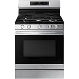 Samsung 6.0 Cu. Ft. Smart Freestanding Gas Range with No Pre-heat Air Fry & Convection, Stainless Steel, NX60A6511SS/AA