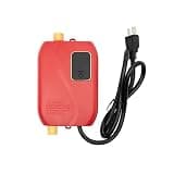 Tankless Water Heater Electric, 3000W 110V Under Sink Instant Hot Water Heater, Mini On Demand Water Heater for Kitchen Bathroom RV, Red