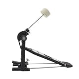 Bass Drum Pedal with Beater, Black Kick Drum Foot Pedal Hardware Accessory for Drum Set Practice, Rehearsal, Recording, Stage Performance, Percussion Setup and Music Room Use (black)