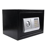 Omquot Digital Safe Safe High Hardness Steel Electronic Safe for Home Security Cabinet Applicable for Hotels, Bedrooms, Companies Black