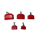 Wmqbjta Percussion Block Mountable Percussion Blocks Set Drum Hardware Attachment Metal Mounting Bracket Distinct Pitch Range Lightweight Cowbell Substitute Suitable for Stage, Red