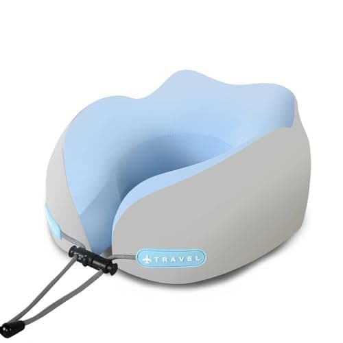 JZHACAPSP Portable Travel Neck Pillow with Memory Foam U-Shaped Neck Support, Suitable for Airplanes, Cars, Homes, and Offices