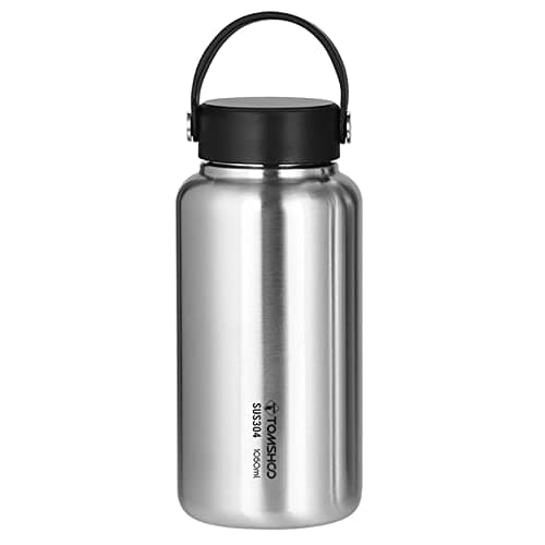 HUIOP 1050ml Stainless Steel Leak Proof Sports Water Bottle for Fitness, Running, Yoga, Hiking