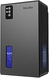 NineSky Dehumidifiers for Home, 1000 Sq.Ft Dehumidifier with 95oz Water Tank, Quiet Dehumidifier for Basement Bathroom Bedroom with 7-Color Ambient Light & Auto Shut Off, (Grey)
