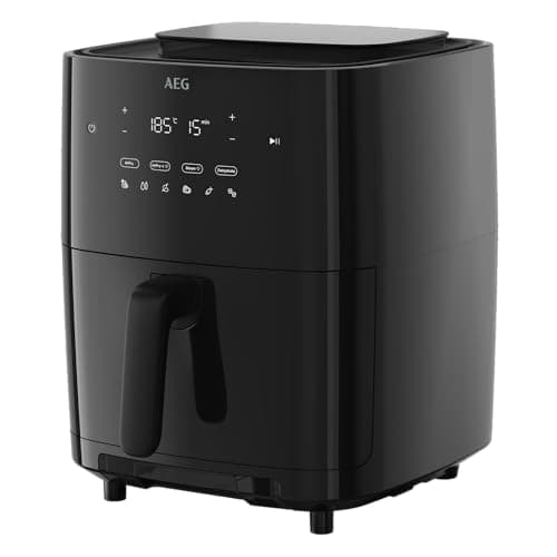 AEG AAF7SB Air Fryer Without Oil 6.9 L, Steam Cooking, Frying, Roasting, Baking and Grining, Touch Control, Water Tank 1.1 L, Temperature 40-200 °C, Dishwasher Safe, Black