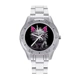 NTVOWPZO Three-Hand Analog Stainless Steel Watches for Men Easy Reader