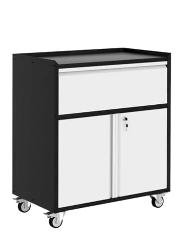 PeakPursuit 2 Drawer Lateral File Cabinet with Lock, Steel Filing Cabinet for Letter, Legal & A4 Files, Full Extension Drawers