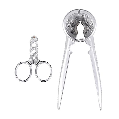 2pcs Walnut Nut Pliers Nutcracker Chestnut Clip Chestnut Nut Walnut Opener Corkcircle Corkickle Walnuts Walnut Opener Walnut Cross Clamp Aluminum Alloy Metal Multifunction