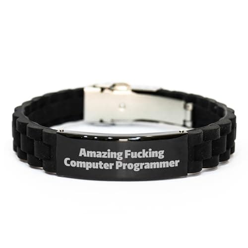 Yume Lumi Amazing Computer Programmer Gift, Glide lock Clasp Valentine's, Funny Quote, Computer Programmer Accessories, Gifts from Friends, Computer Programmer for Men