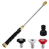 Upgraded Jet Nozzle Power Washer for Garden Hose,2026 Pressure Washer Wand with 3 High-Pressure Nozzles for Car Washing Patio Garden Outdoor Cleaning. (Black)