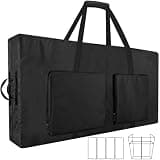 CSOKRE Heavy Duty DJ Facade Booth Carrying Bag，[Multiple Carrying Options+Large Pockets] 51" L x 5.9" W x 29.5" H For Portable Dj Stand Booth Table, Black (Only Bag)