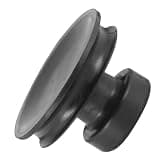FRCOLOR Black Rubber Suction Handle for Buddha Sound Bowl, Easy to Use with Strong Load-bearing Capacity, Practical Lifting Accessory for Singing Bowls in Meditation or Therapy