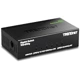 TRENDnet 5 Port Mini Gigabit Switch, TEG-S50g, GREENnet Technology, NDAA + TAA Compliant, Desktop Metal Ethernet Network Switch, 5 x Gigabit Ports, Fanless, Lifetime Protection, Black