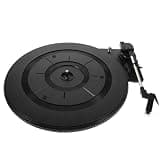 Housoutil Retro Vinyl Record Player with Advanced Turntable Mechanism and Low Noise Operation, Classic Vintage Gramophone Style Plastic Turntable for Home Decoration and Music Enthusiasts