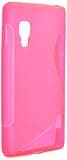 JUJEO 2108055972 Soft Cover for LG Optimus L5 II - Wave - Non-Retail Packaging - Pink