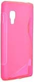 JUJEO 2108055972 Soft Cover for LG Optimus L5 II - Wave - Non-Retail Packaging - Pink